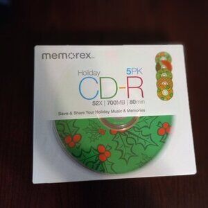 Memorex Holiday CD-R 5-pk